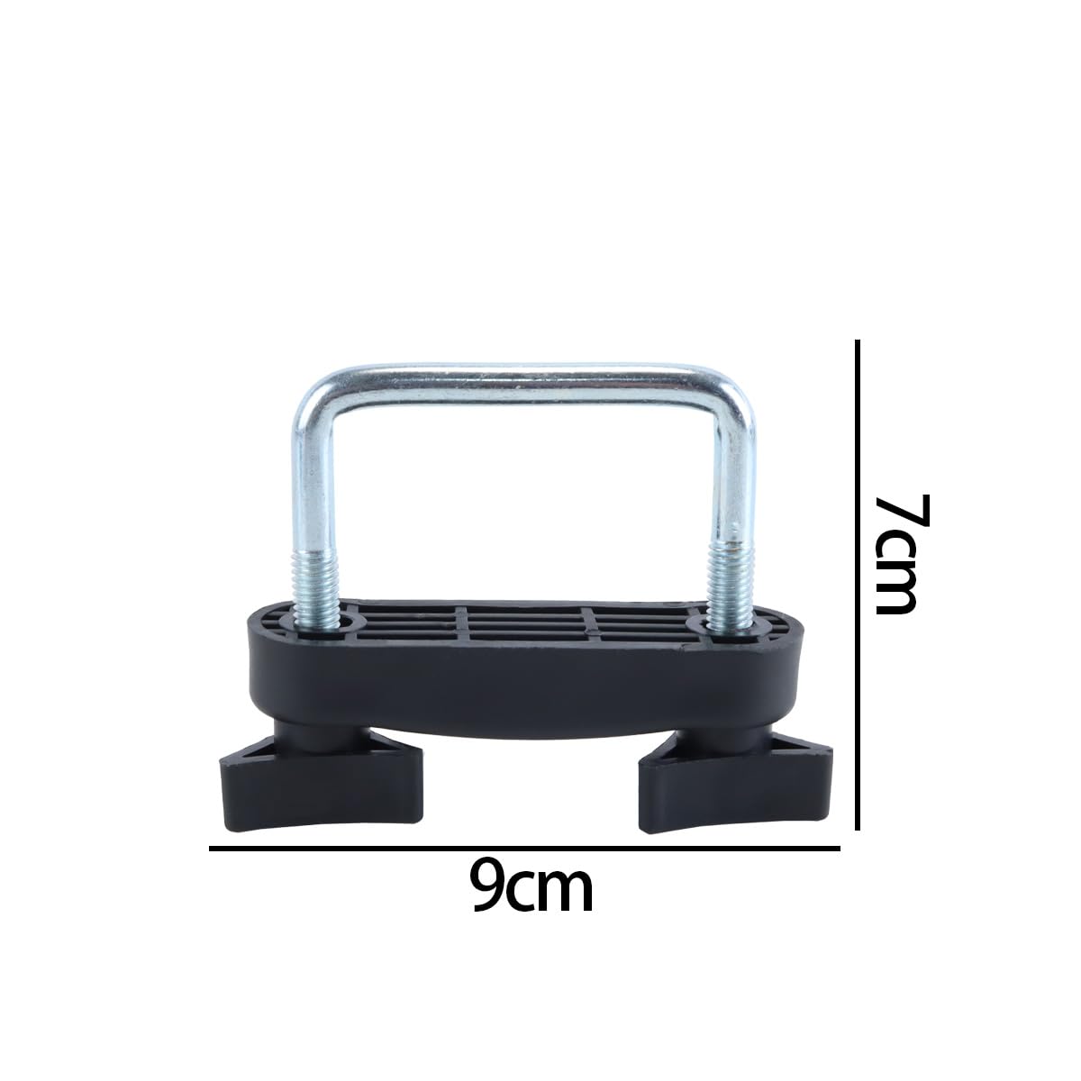Lot de 4 supports de toit de voiture avec fixations de sécurité et boulons en U pour coffre de toit, adaptés aux porte-bagages de voiture (6 cm)
