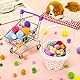 metagio Pompons zum Basteln,1000 Stück Mini Pom Poms,1-3cm Pom Poms für Handwerk Herstellung, Bunte Pompons für Ostern DIY Kreativen Handwerk Dekorationen