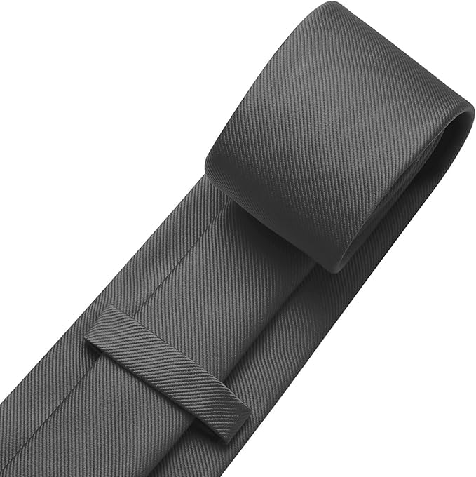 Image of Young Arrow Premium Microfiber Matte Finish Necktie for Men - Solid Formal Tie for Office, Wedding, Party, Groom & Groomsmen