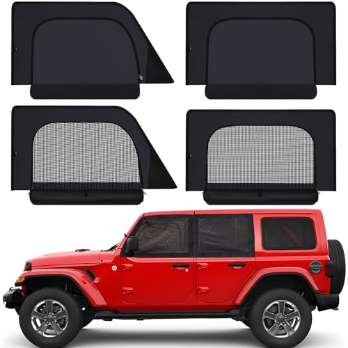 Pare-Soleil de Voiture XCBYT : Roulez au Frais et Campez en Toute Intimité en Jeep Wrangler