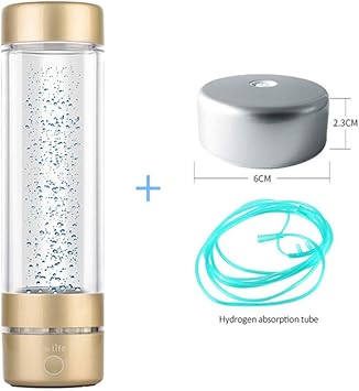 Amazon Co Jp 3700ppb Spe Pem高い水素濃度水素水ボトルと最小限の水素水生成器 金 スポーツ アウトドア