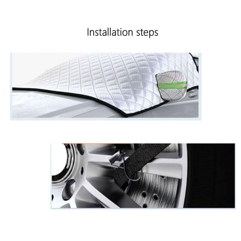 Copri Parabrezza Auto, per Citroen C1 C2 C3 C4 C5 Copri Parabrezza per Auto Inverno,Telo Parabrezza Antighiaccio, Copri Parabrezza Esterno Antigrandine,B-C4