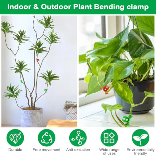 Adiwo 120 Pcs Plant Clamp Bender Plant Clips, 90 Degree Plant Stem Trainer, Plant Clip Bender, Plant Training Bending Clips - Image 4