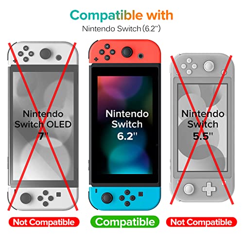 Image of iVoler [1 Piece] Protective Film Compatible with Nintendo Switch Screen Protector, Tempered Glass Screen Protector with [9H Hardness] [Anti-Scratch] [Crystal Clear] [No Bubbles]