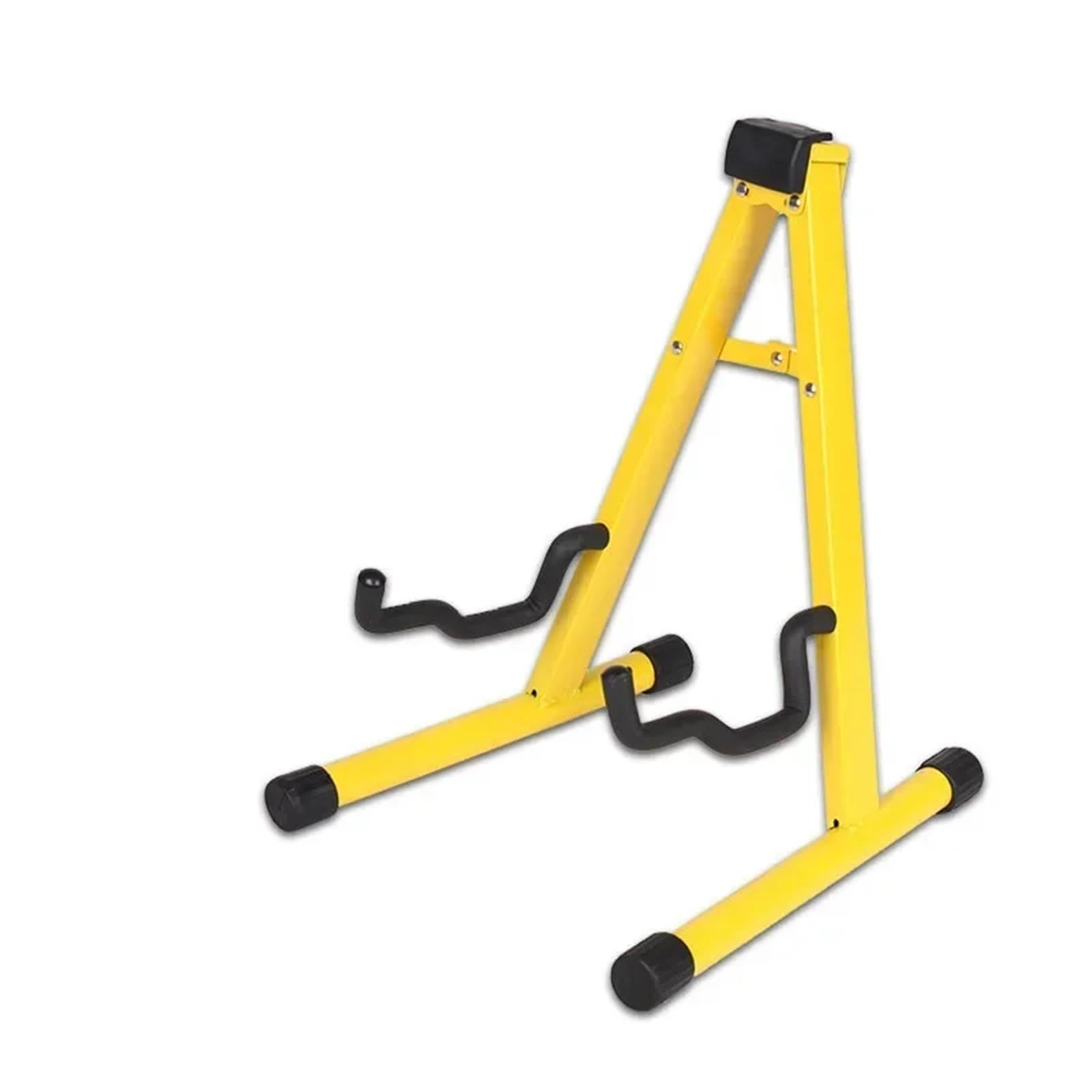 Porta Chitarra Da Terra Supporto universale for chitarra elettrica Supporto for rack musicale pieghevole Supporto for strumento con cornice for basso elettrico(Yellow)