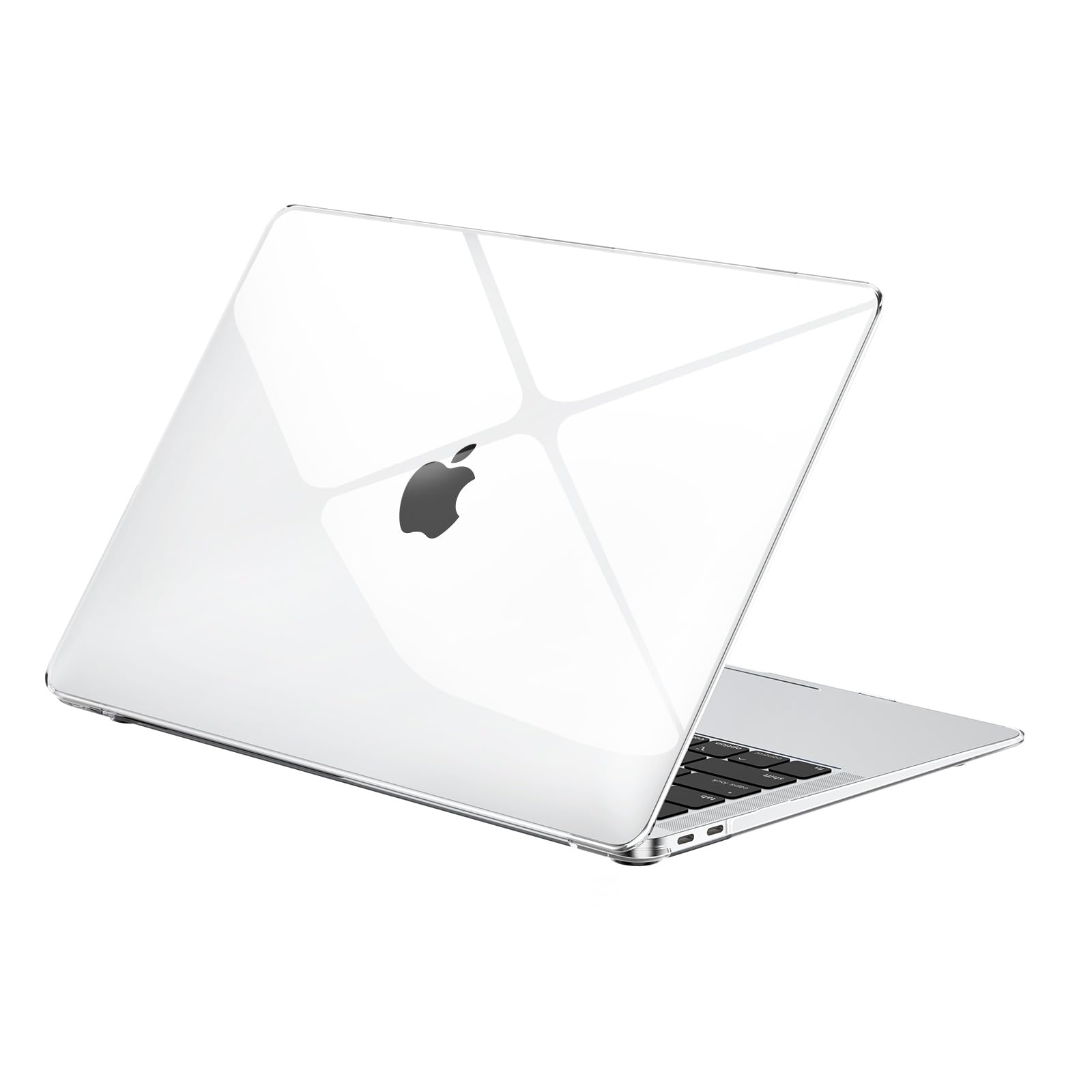 EooCoo Hülle Kompatibel für M1 MacBook Air 13 Zoll Retina A2337 A2179 A1932, 2020-2018 Freisetzung [passend zur Offiziellen Farbe] Glatt Hartschale Schutzhülle Snap Case,Ultradünne Transparent