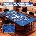HHH HIKECUCAN Poker Mat for Table (70 X 35 Inch Blue)