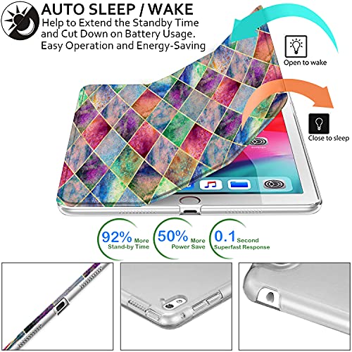 Image of DuraSafe Cases for iPad Pro 9.7 inch 2016 Case A1673 MLMP2HN /A MM172HN /A MLMN2HN /A MLMQ2HN /A A1674 A1675 MLMW2HN /A MLMX2HN /A MM192HN /A MLMV2HN /A MLN02HN /A MLMY2HN /A MLN12HN /A MM1A2HN /A - Diamond Grid