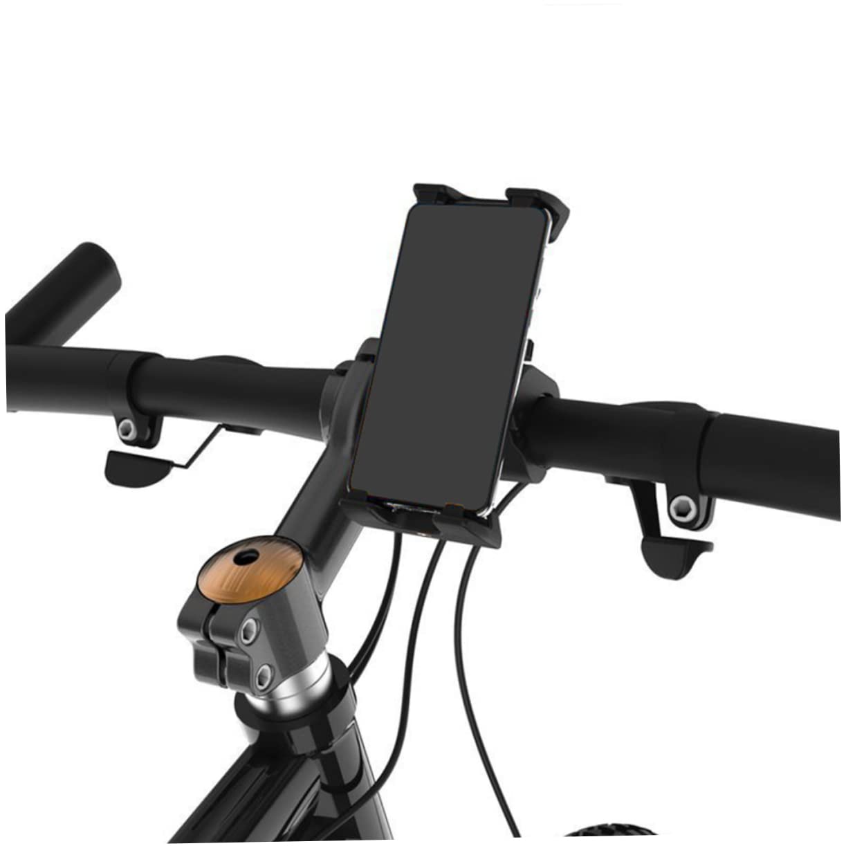 PLAFOPE Soporte para Teléfono De Bicicleta y Rotatorio Porta Móvil De Alta Resistencia Montaje Seguro para Ciclismo y Motocicleta Compatible Mayoría De Smartphones
