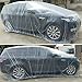 West Lake Car Essential Universal Disposable Clear Plastic Car Cover Suitable for SUV Sedan Mini Van, 24 Feet by 16 Feet Extra Large Size with Elastic Band