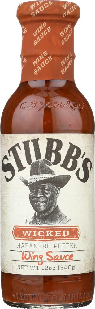 Stubb's Wicked Habanero Pepper Wing Sauce, 12 oz
