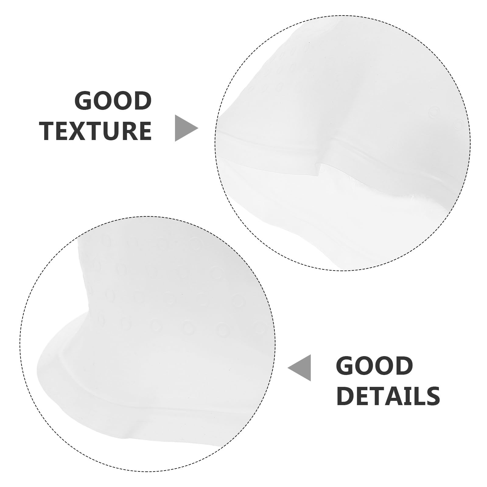 OUNONA 1 set di cuffie per mèches con fori - Cuffie per mèches riutilizzabili in silicone per tinture per capelli con fori per parrucchiere, strumenti per parrucchieri, donne e uomini