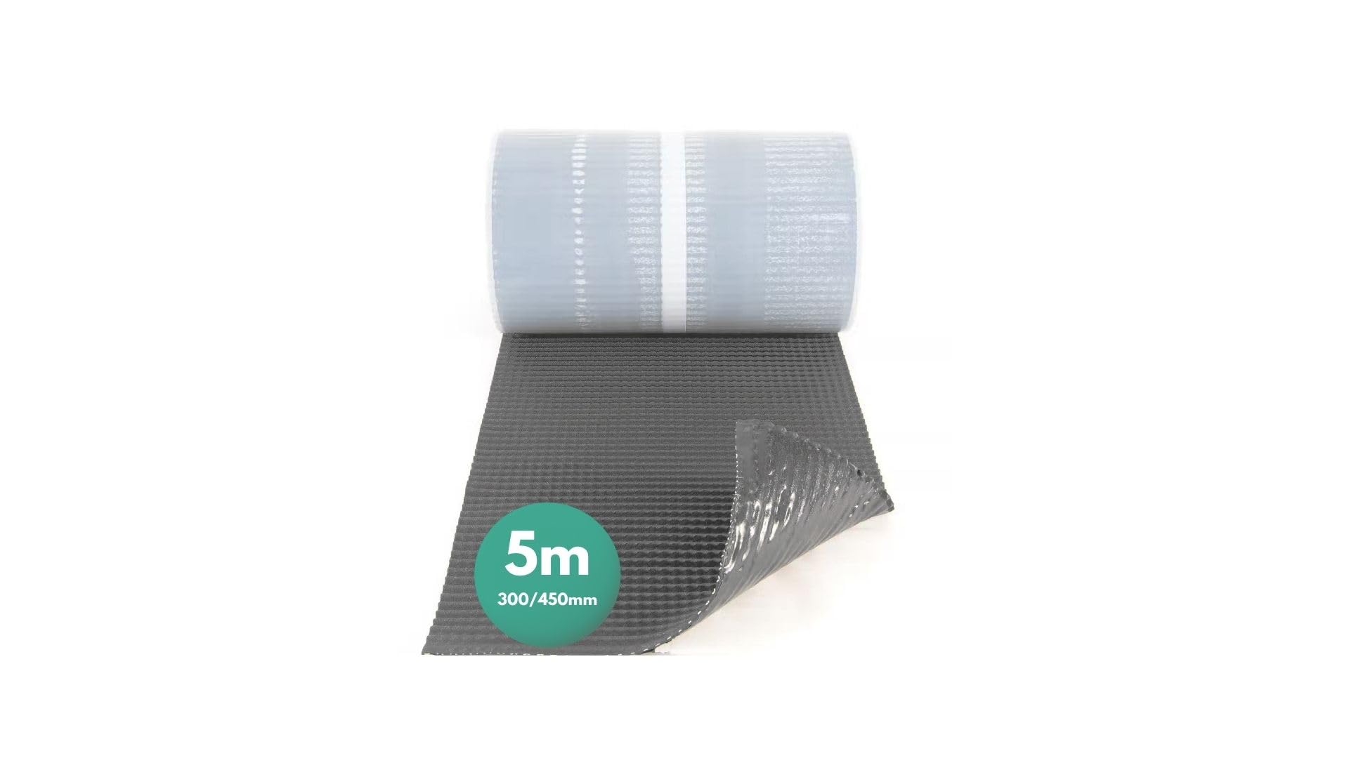 SILISTO GRID Wandanschlussband Anthrazit - 450mm & 5 Meter Länge - Butyl Dichtband, Wandanschlussprofil, Dachabdichtung, Kaminverkleidung, Dachfolie Wasserdicht, Witterungsschutz und UV-beständig