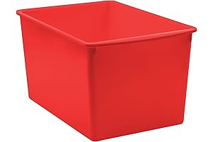 Teacher Created Resources® Red Plastic Multi-Purpose Bin
