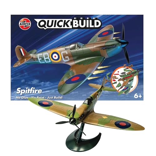 Airfix Quickbuild Supermarine Spitfire Airplane Brick Building Plastic Model Kit J6000