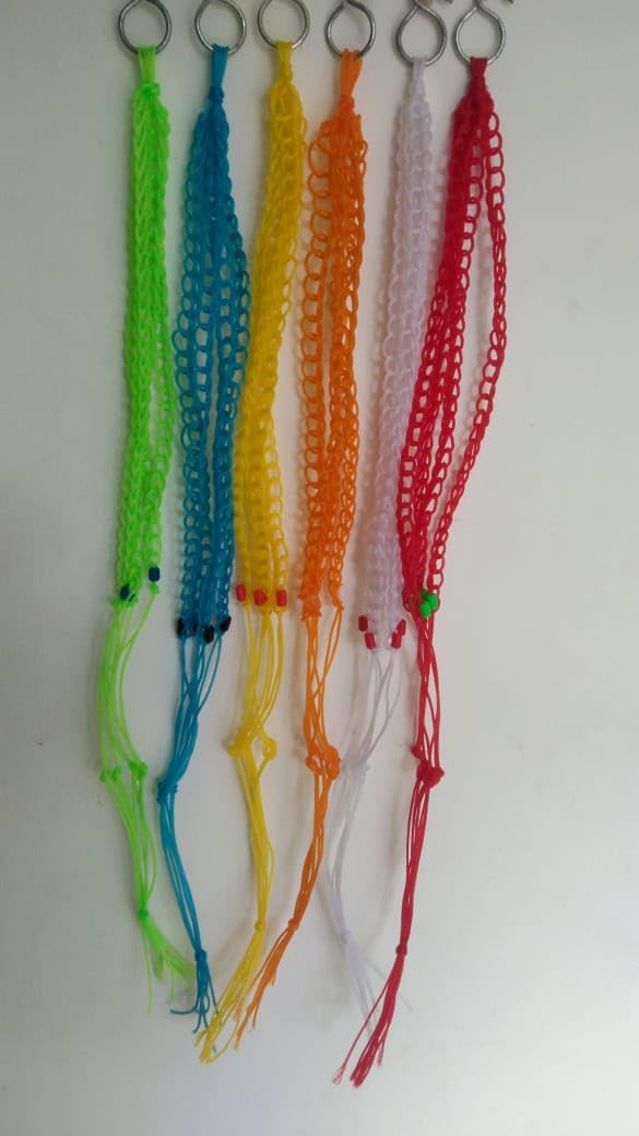 Annria Hanging Plant Pot Rope PVC Plant Hanger Pack of 6 Different Colors | Hanging Plant Pots | Indoor Outdoor, |PVC Rope 27 Inches (Without Pots), Multicolour (B0CZ3F5T8F) Amazon Price History, Amazon Price Tracker