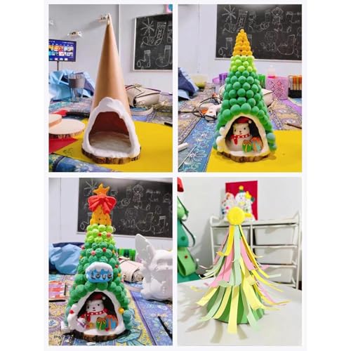 Conos de Papel de 35cm para Manualidades y Decoración de Navidad 5