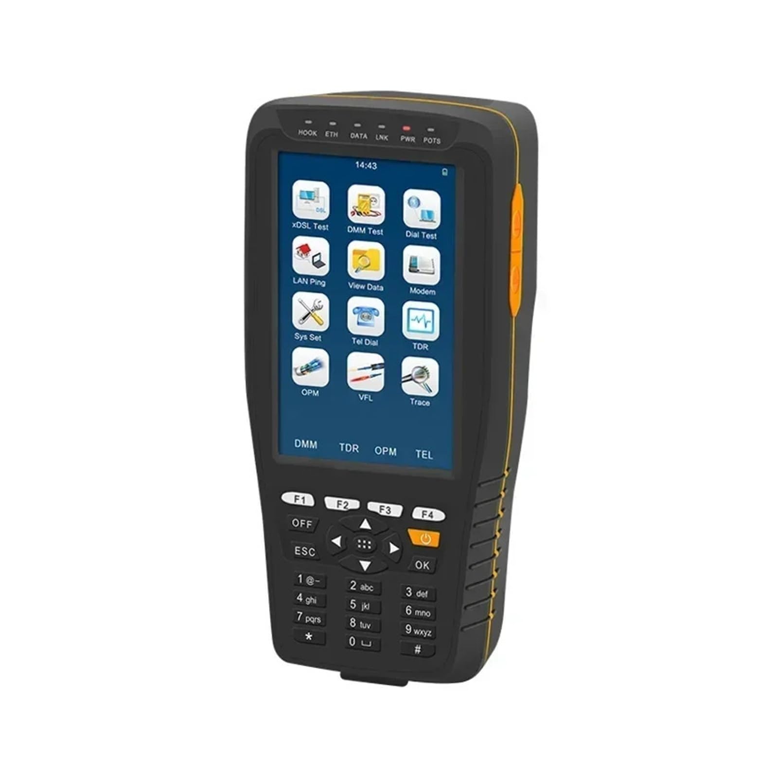 Palmare TM-600 VDSL ADSL OPM VFL TDR Tone Tracker Tester Line Test Equipment Tracker cavi con display digitale LCD Alta sensibilità, basso errore(TM-600OV VDSL)