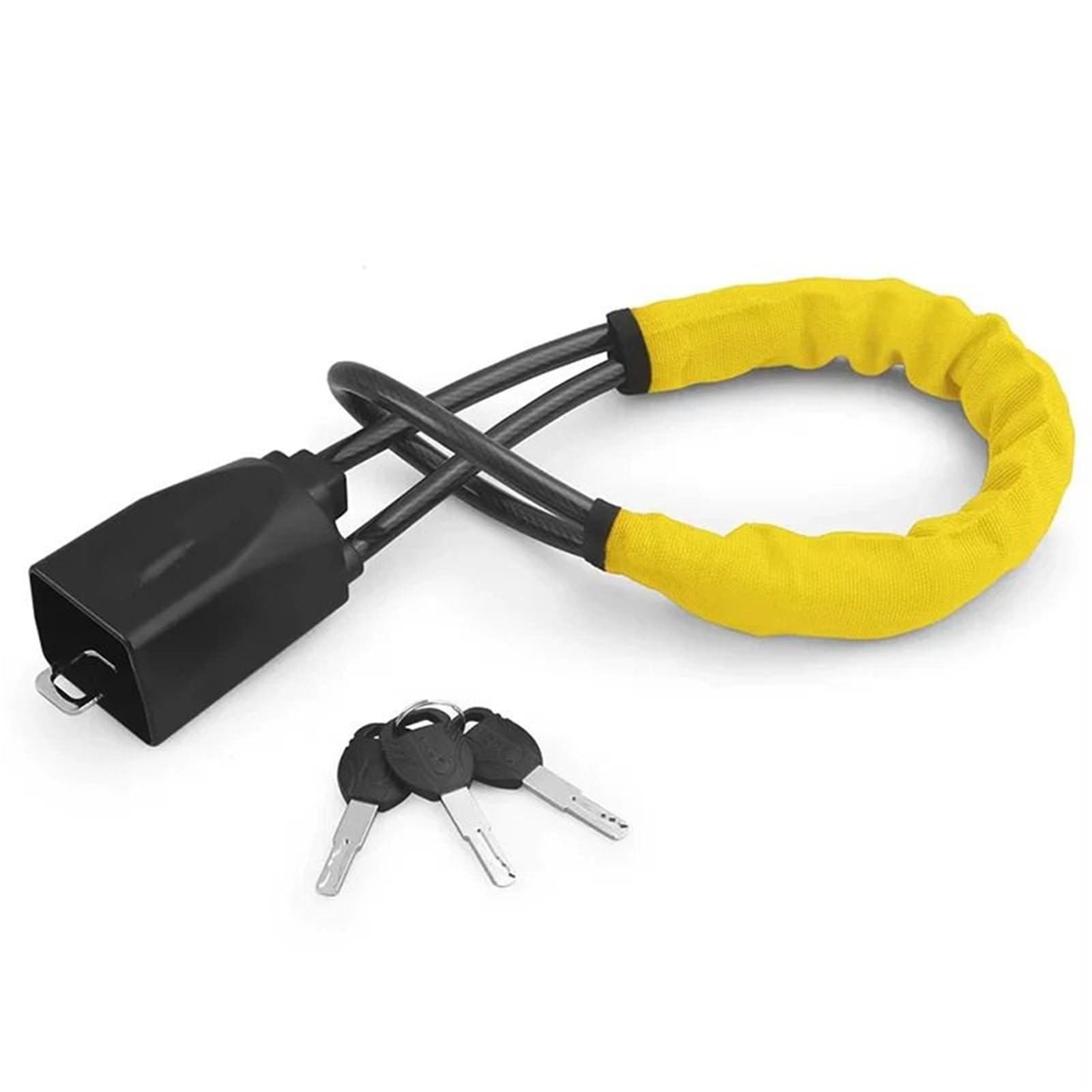 Car Anti-Theft Locks Car Steering Wheel Lock with Seat Belt Socket Steel Rope Anti-Theft Locking for Most Cars SUV Accessories