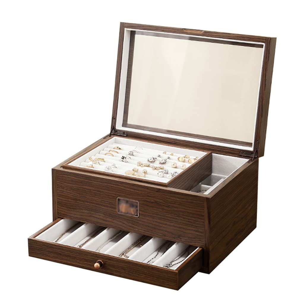 Boîte de présentation en bois à 3 niveaux, l'idée cadeau parfaite pour les femmes