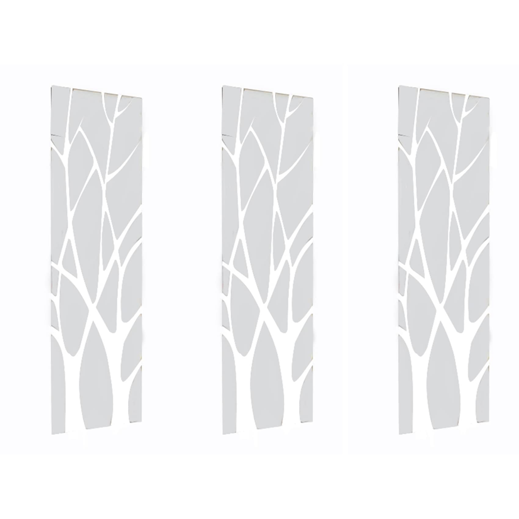 Hndhbfgrt 3X 3D Acrylic Tree Mirror Wall Sticker Removable DIY Art Decal Home Decor Mural 100X28CM