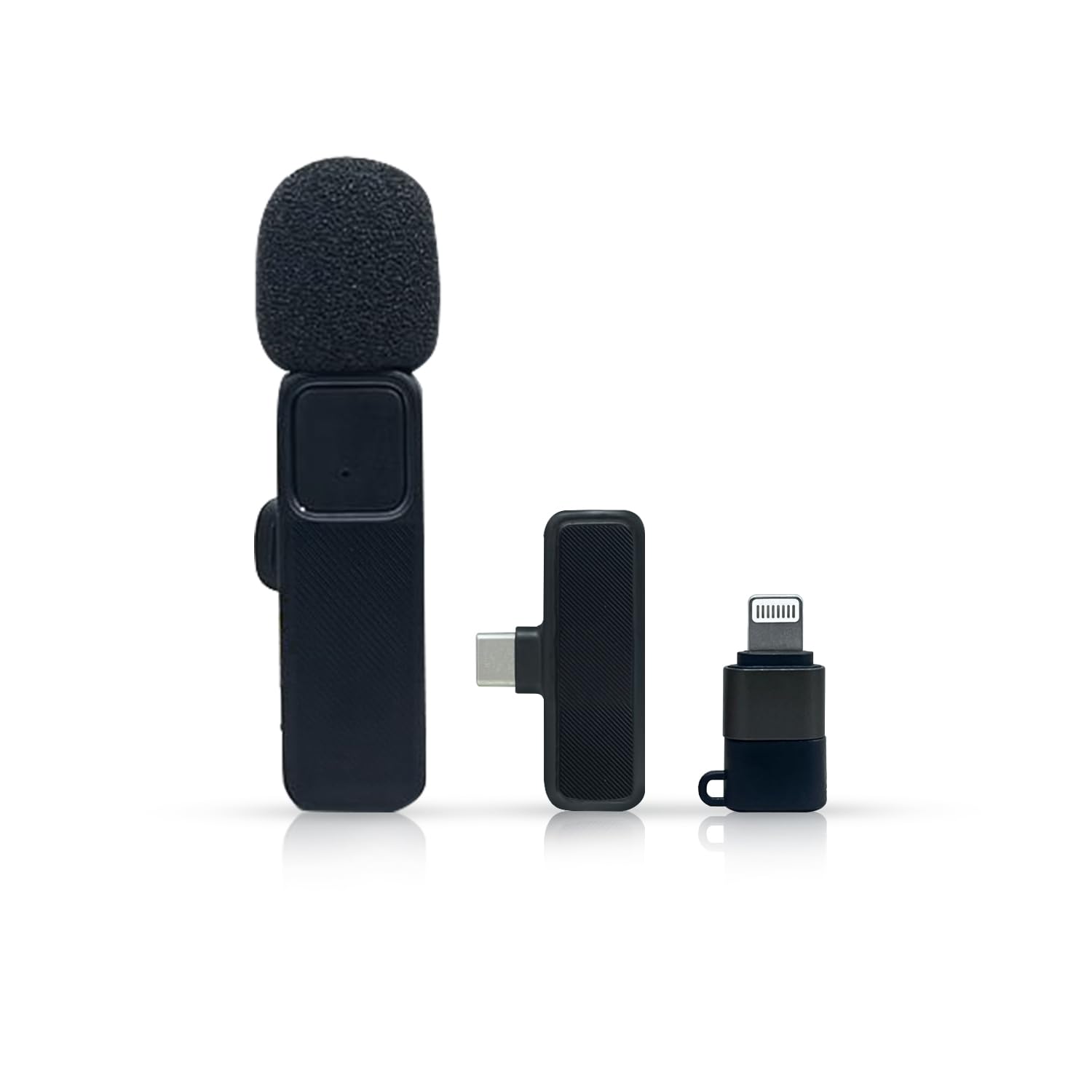 Humble® Velox V13 Omnidirectional Lavalier Wireless Microphone for Type-C & iPhone,Noise Reduction Lapel Mic for YouTube, Vlogging,Singing,Video Recording,Podcast – 1 Transmitter Mic with 1 Receiver