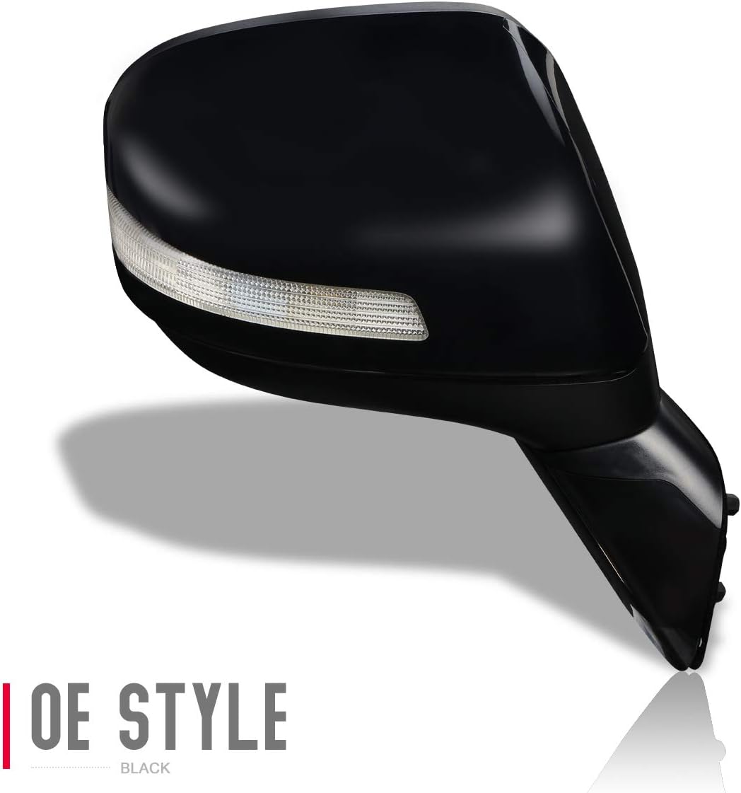 DNA Motoring OEM-MR-HO1321298 Factory Style Factory Style Powered +Turn Signal Right Side Door Mirror Compatible with 12-13 Honda Civic Hybrid