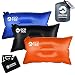 EcoTek Outdoors Compact Inflatable Camp Travel Pillow + Bonus 11-in-1 Wallet Multitool Survival Card