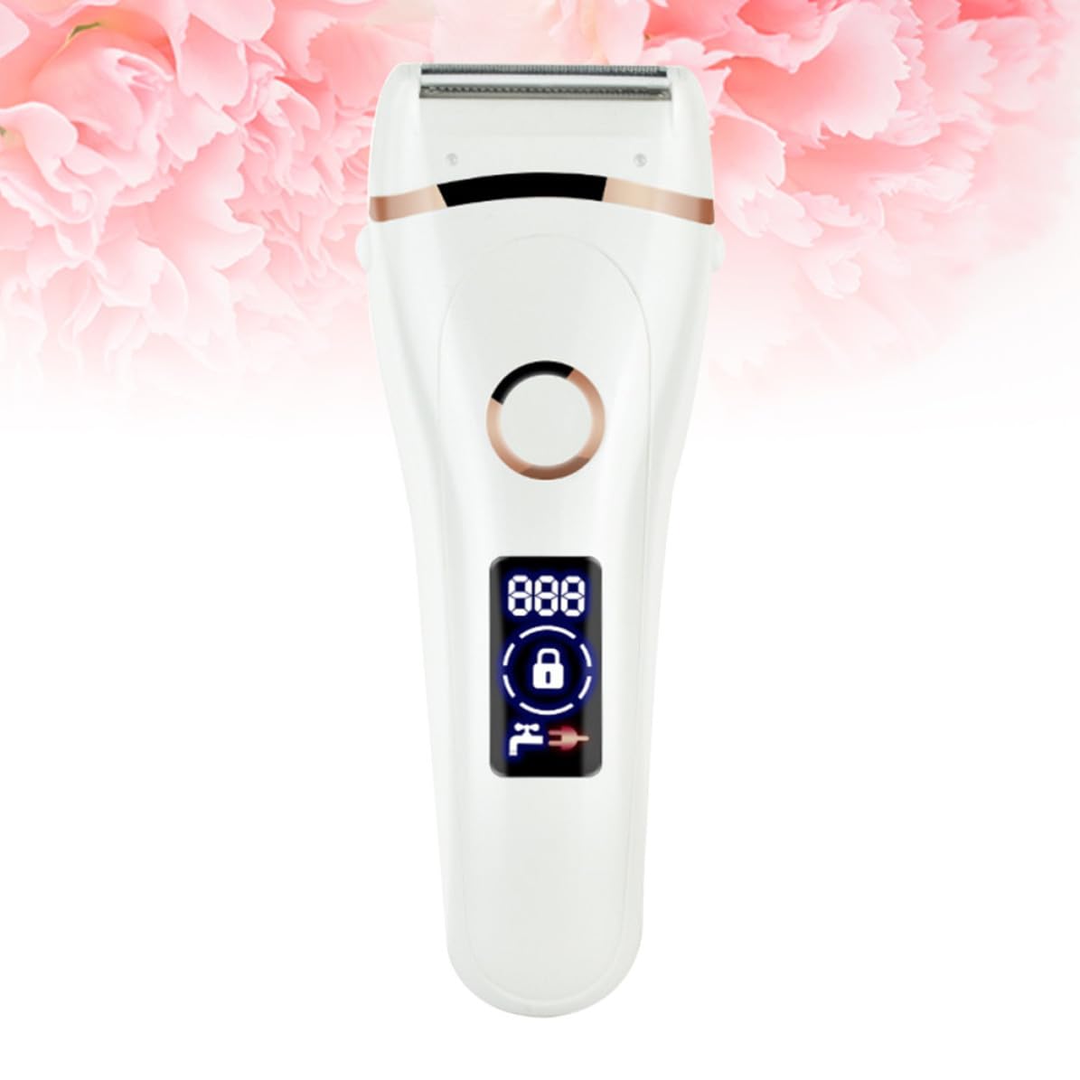 Rasoio Elettrico Donna Ricarica Usb, Epilatore Leggero in Abs Impugnatura Ergonomica per Depilazione Viso e Corpo