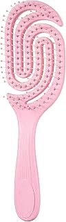 Wet Brush Curly Hair, Brush For Fine Hair, Dressing Hairs Brushes, Hollowed-out Bristle Spiral Smoothing Styling Tool, Anti Breakage Hairs Brushs For Kids Women Home Salon Festival Travel Spa