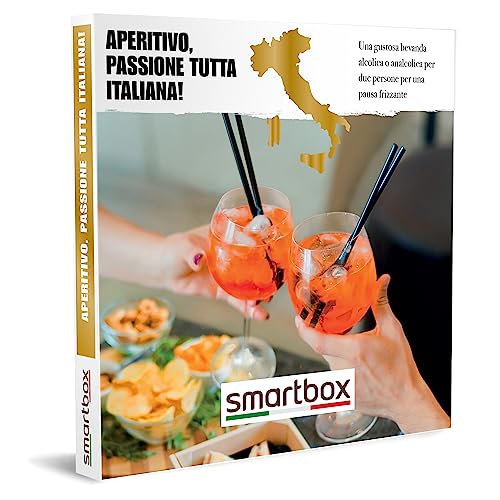 Smartbox - Cofanetto Regalo per Uomo o Donna - Aperitivo, Passione Tutta Italiana! - Idee Regalo Originale - 1 Cocktail per 2 Persone