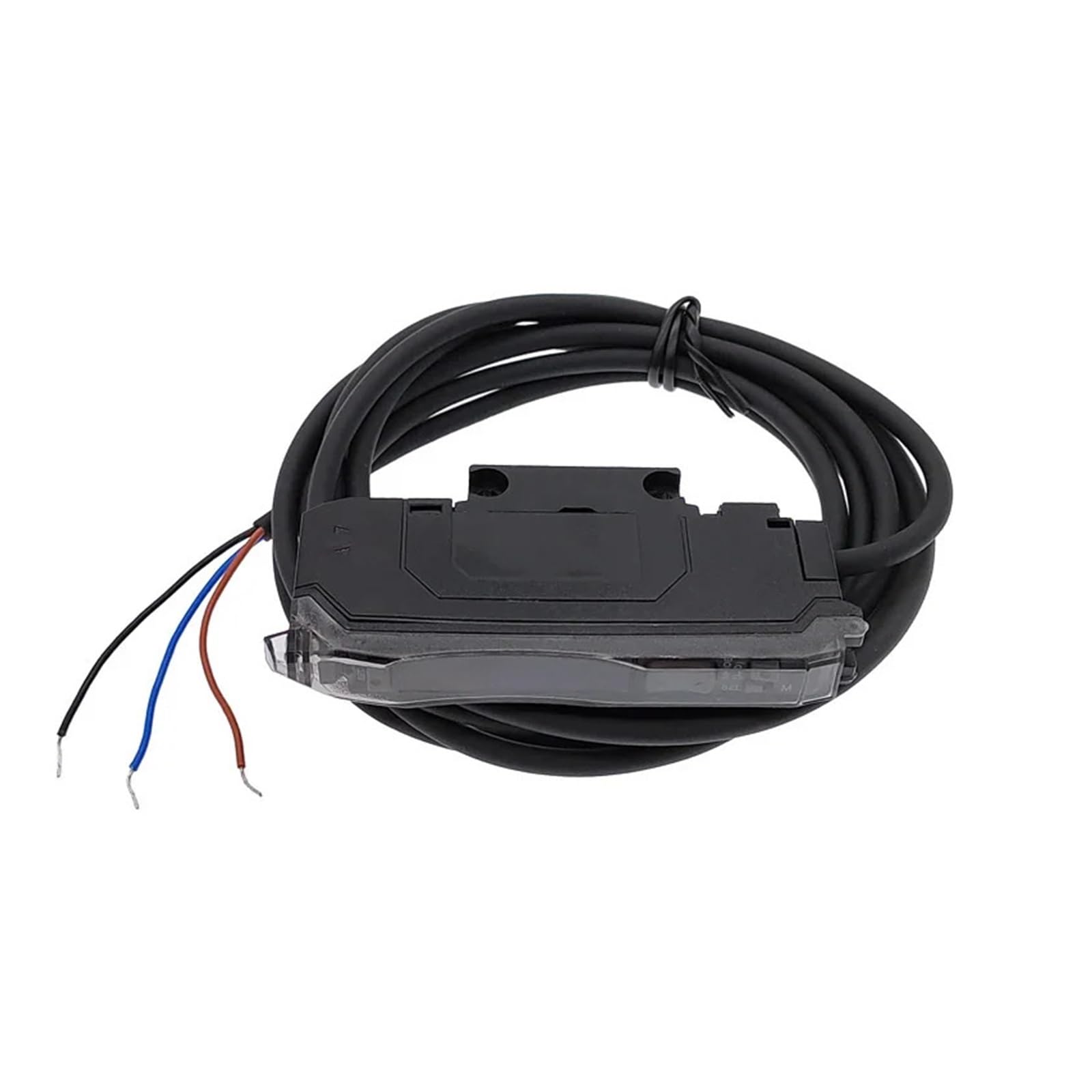 PXQCHAVLN Fiber Optic photoelectric Sensor Amplifier E3X-NA11 EX-DN10 Din Rail mounting for Diffuse Through Beam M3 M4 M6 with 2M Cable(Ex-dn10)