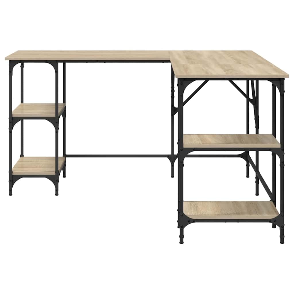 vidaXL Escritorio, Mesa de Estudio, Escritorio para Ordenador Documentos, Mueble para Oficina Despacho, Madera de Ingeniería Roble Sonoma