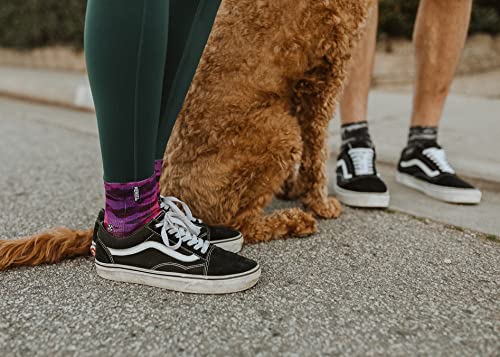 MERGE4 Purple Water Color Quarter Crew Socks for Men and Women4