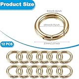 Zoom IMG-1 12pezzi scatto molla rotonda moschettoni Zoom IMG-1 12pezzi scatto molla rotonda moschettoni