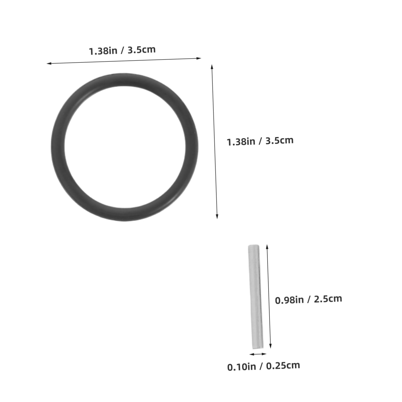 Housoutil Electric Wrench Spare Parts 20 Sets Retainer Rings Pins 3x25mm for 22-34mm Socket Design
