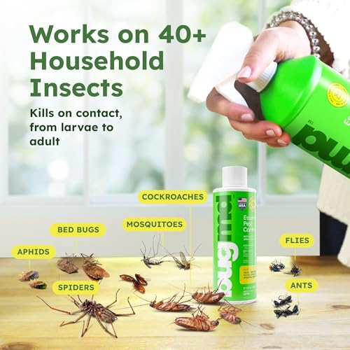 BugMD Pest Control Essential Oil Concentrate (3.7 oz, 2 Pack) - Plant Powered Bug Spray Quick Kills Flies, Ants, Roaches, Mosquitoes, and More - Image 5