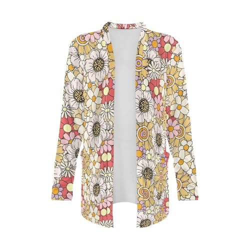 Image of Womens Open Fron Cardigan Sweaters Long Sleeve Tops Daily Coats
