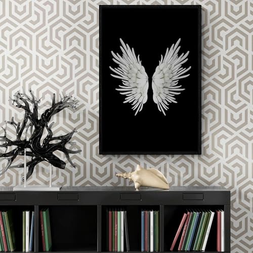 Toile ailes de papillon noir et blanc 60x90 cm poster moderne salon