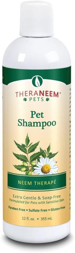TheraNeem Pet Shampoo for Sentivive Pets | Neem Therape | 12 oz.