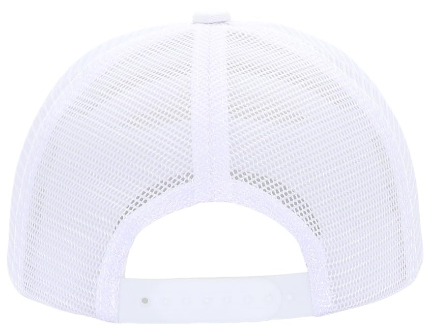 Image of Washed Cotton Trucker Hat, Soft Mesh Baseball Cap with Adjustable Snapback