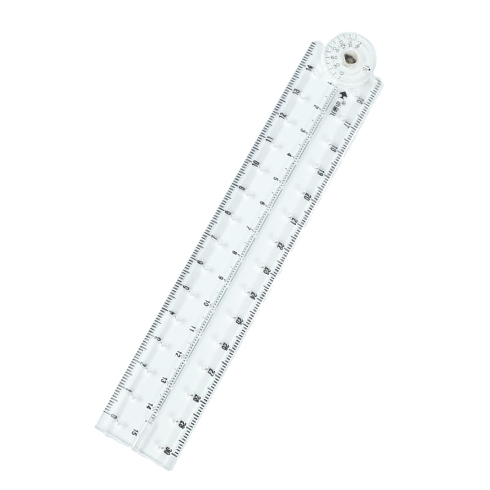Hsioluted Clear Folding Ruler Drawing Ruler Measuring Length 0-30Cm Math Measuring Tool For Student Teacher Drawing Drafting