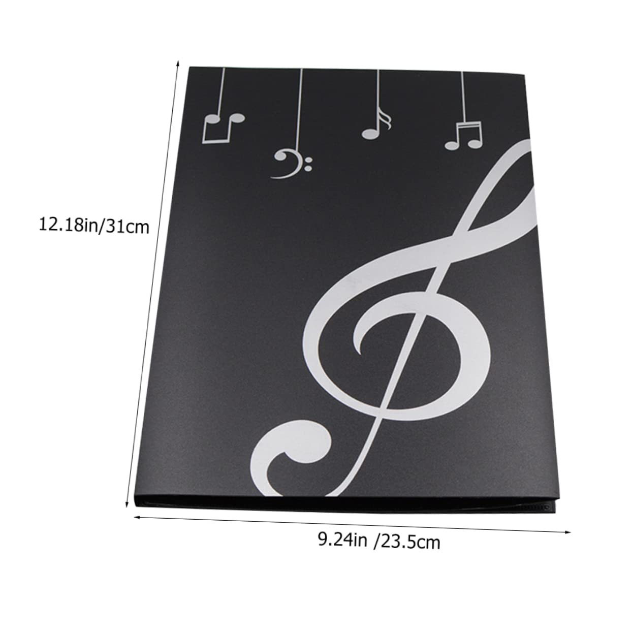 Milisten Page with Spiral Binding Durable File Organizer for Sheet Music for Piano Violin Guitar Lessons Document Storage
