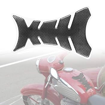 3D Rubber Universal Motorcycle Fuel Gas Tank Pad Protector Decal Sticker Gray