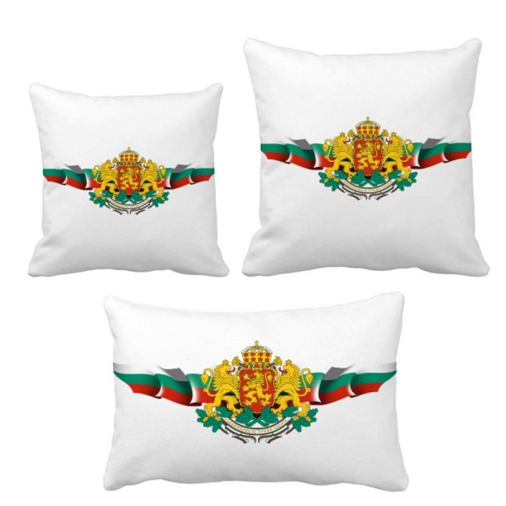 Coussin drapeau Bulgarie DIYthinker cadeau culturel pour anniversaire