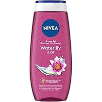 NIVEA Doccia Gel Waterlily & Oil in Confezione da 6 x 250 ml, Docciaschiuma Fresco e Delicato, Formula Gel Arricchita con Perle d’Olio e Profumo di Ninfea