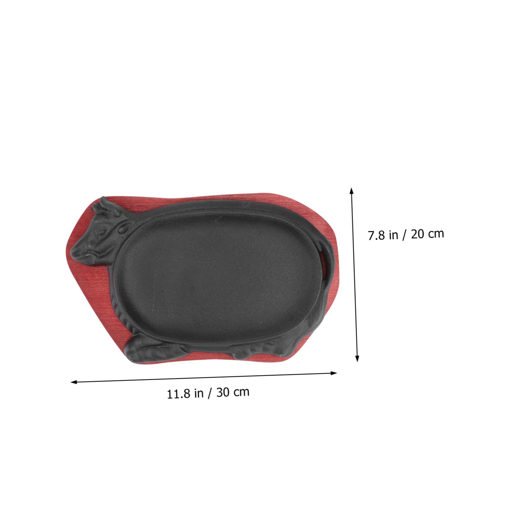 BESTYASH 1pezzi Teglia per Arrosti in Piastra Antiaderente per Barbecue Teglia per Bistecche di Manzo Teppanyaki Resistente alle Macchie Facile da Pulire e Manutenere