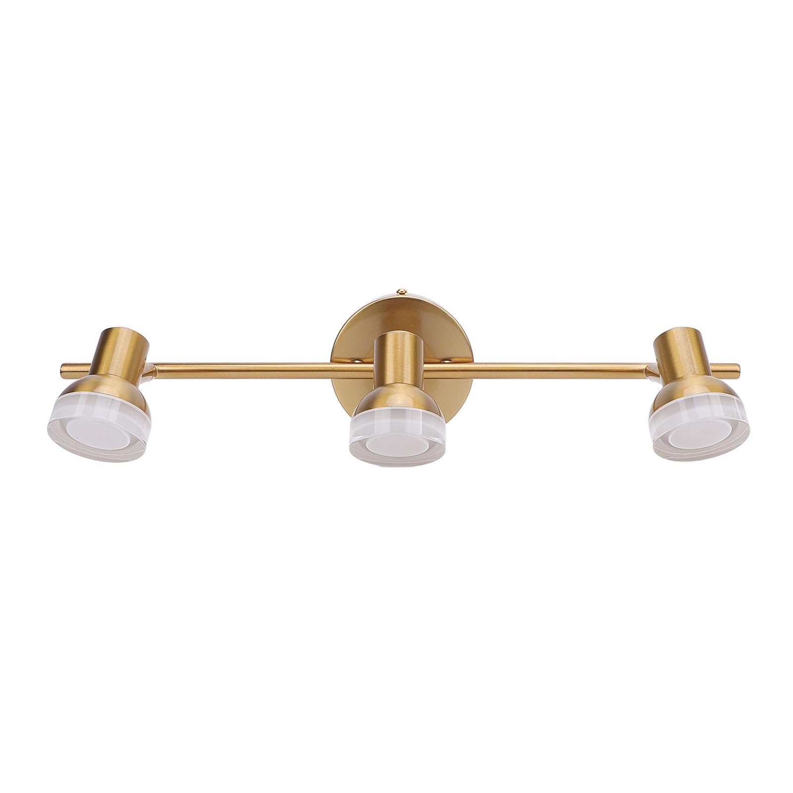 Lámparas de Tocador de Baño con 3 Luces, Luces de Tocador Modernas, Lámpara de Pared de Baño sobre Espejo, Luces de Tocador de Oro Cepillado Modernas para Baño, Apliques de