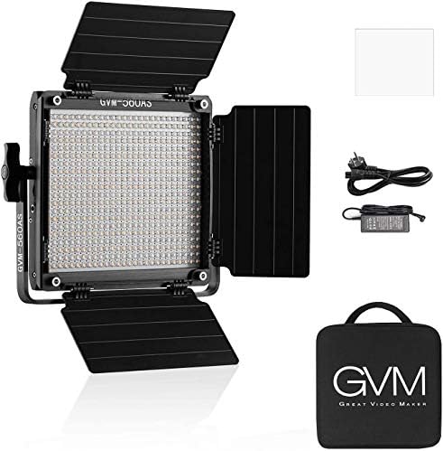 Panneau LED RGB GVM 800D-2 – Éclairage Vidéo Avec Contrôle Bluetooth – 2 Packs