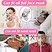 playWooWgo 4 Pack CPAP Full Face Mask Liners Compatible with F20 Full Face Mask Comfort Reusable Cushion Covers Absorbs Facial Oils and Moisture Improve The Comfort of Wearing The Mask (Pink, Medium)